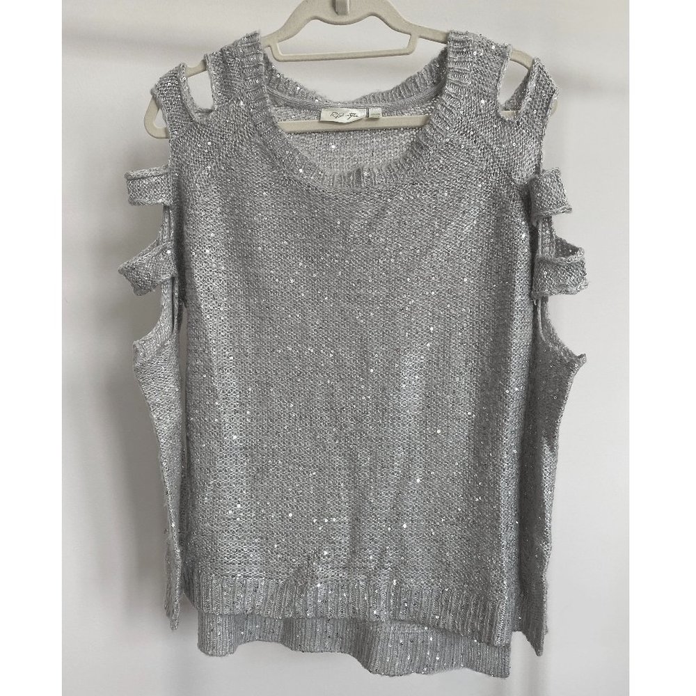 Cutout-Sleeve Sweater